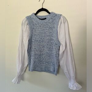 NWT French Connection Women's Klara Layered Look Sweater, size M